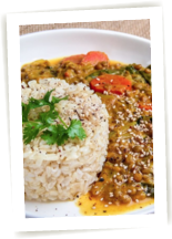 Dhal lentilles blondes riz jasmin Dhal lentilles blondes riz jasmin