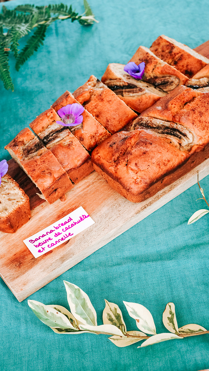 Bananabread au beurre de cacahuete