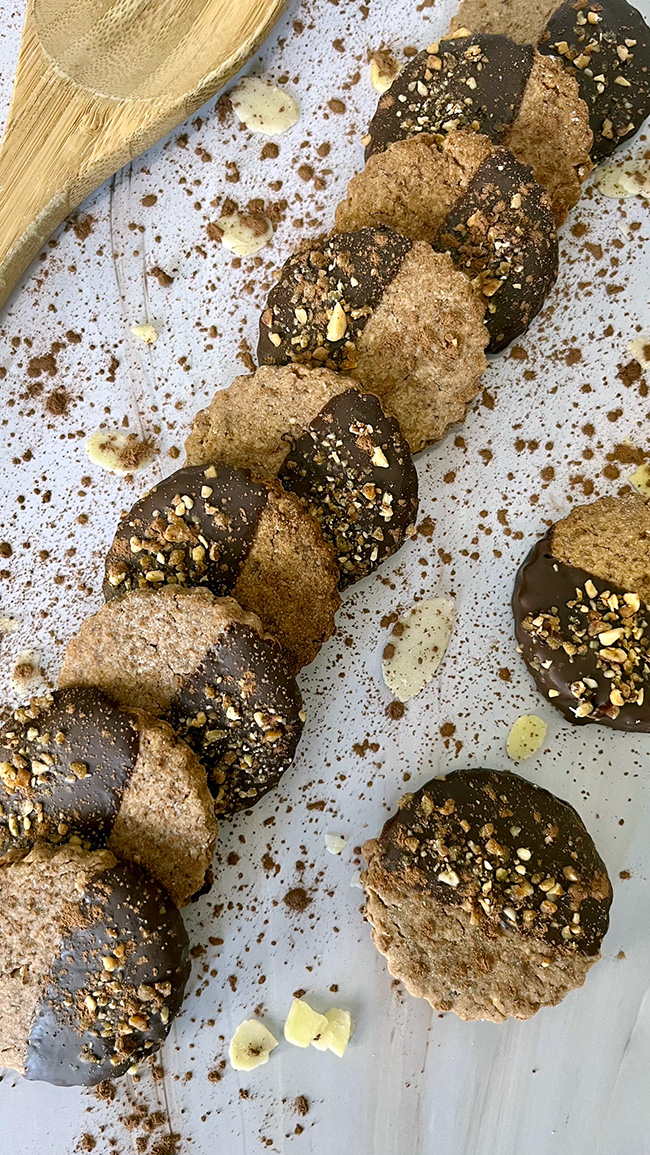 Sablés pralin et chocolat Sablés pralin et chocolat