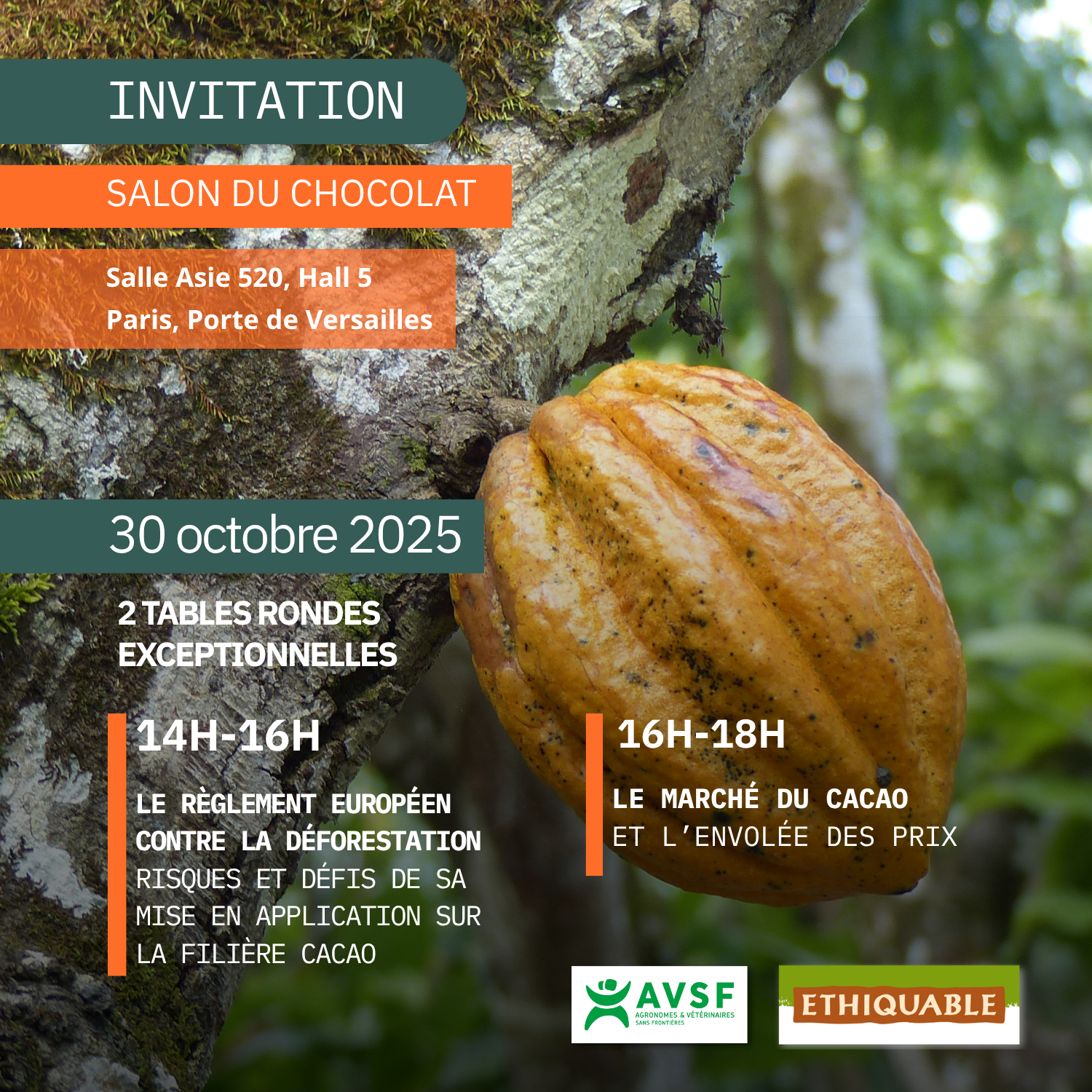 invitation conférence salon du chocolat