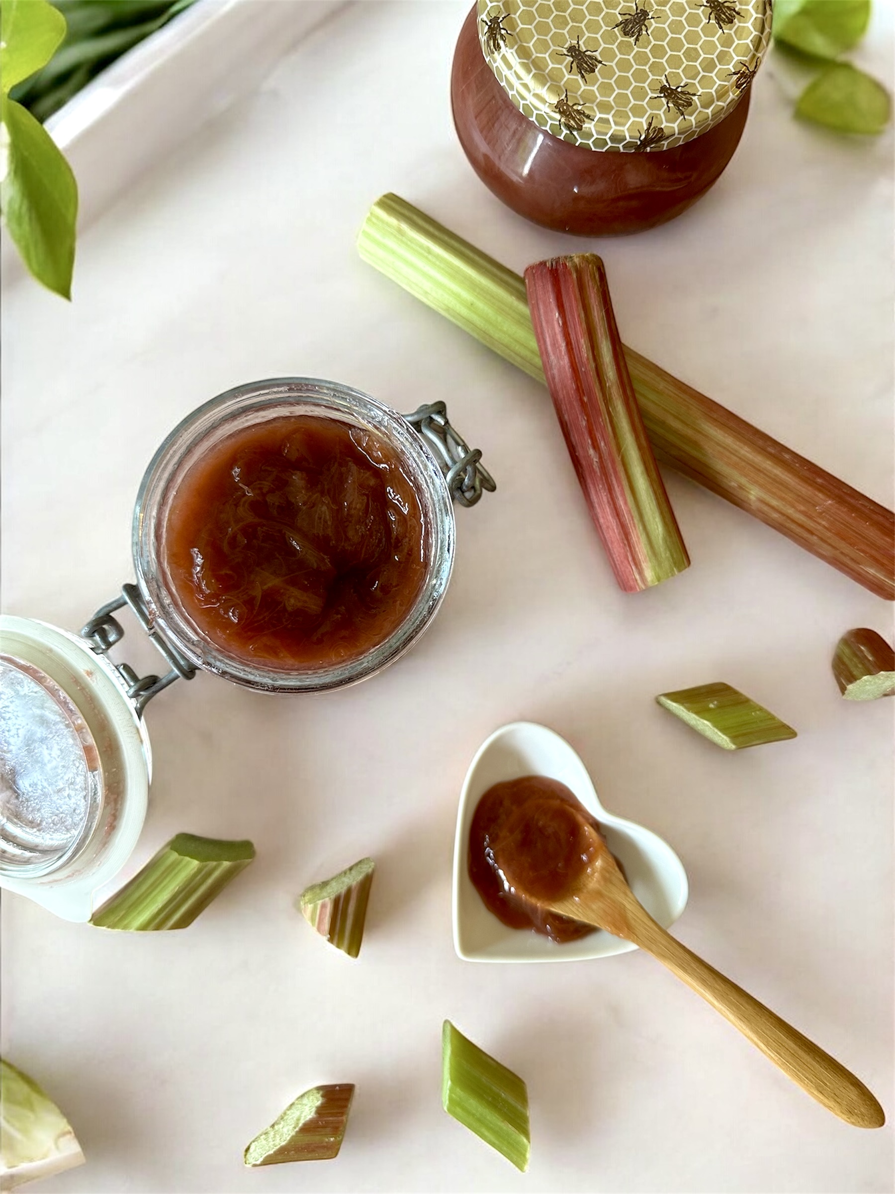 Confiture de rhubarbe au sucre équitable