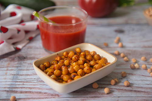 Pois chiches grillés aux épices