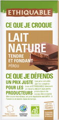 Chocolat au lait nature