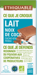 Chocolat au lait noix de coco