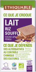 Chocolat au lait riz souffle