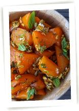 carottes caramélisées au miel de litchi gingembre et curry