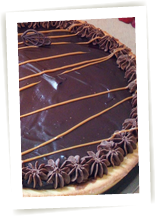 Tarte sablée ganache chocolat à la fleur de sel