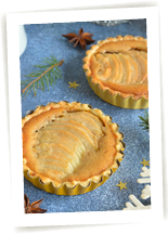 Tartelettes poire amandine cajou