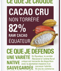 Chocolat Cacao cru 82% de cacao