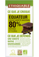 chocolat noir equateur 80% bio equitable ethiquable