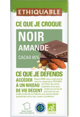 chocolat noir amande 65% de cacao équitable bio ethiquable