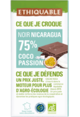 Chocolat noir 75% coco passion bio equitable ethiquable