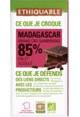 chocolat noir 85% Madagascar bio equitable ethiquable