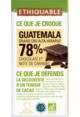 Chocolat noir 78% de cacao Guatemala grand cru Alta Verapaz
