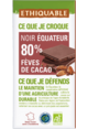 Chocolat noir 80% fèves de cacao