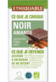 Chocolat noir amande 65% de cacao equitable et bio Chocolat noir amande 65% de cacao