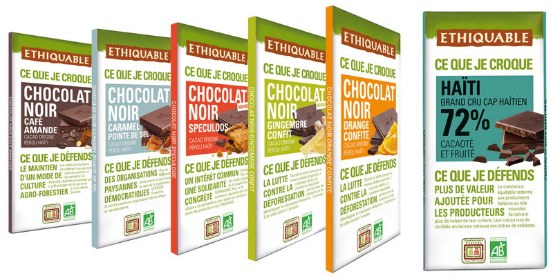 chocolat noir bio equitable haïti feccano ethiquable