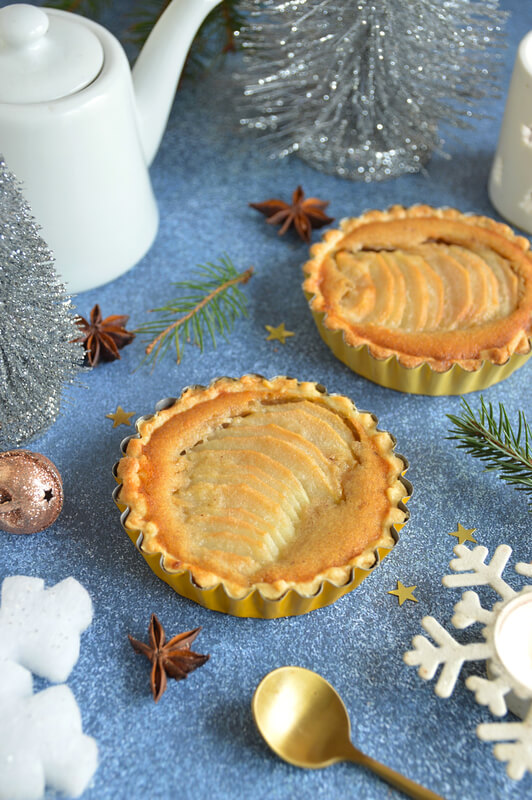 Tartelettes poire amandine et cajou